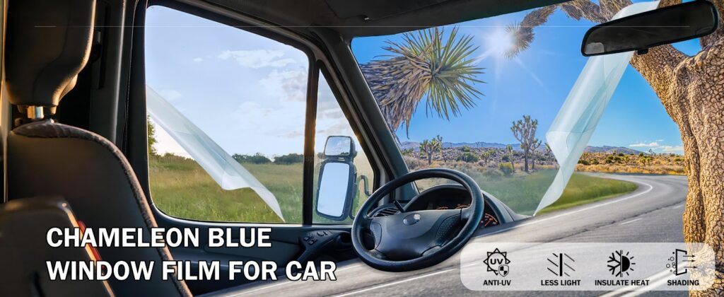 Blue Chameleon Automotive Windshield Tint -006