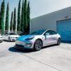 White Fireworks Vinyl Wrap