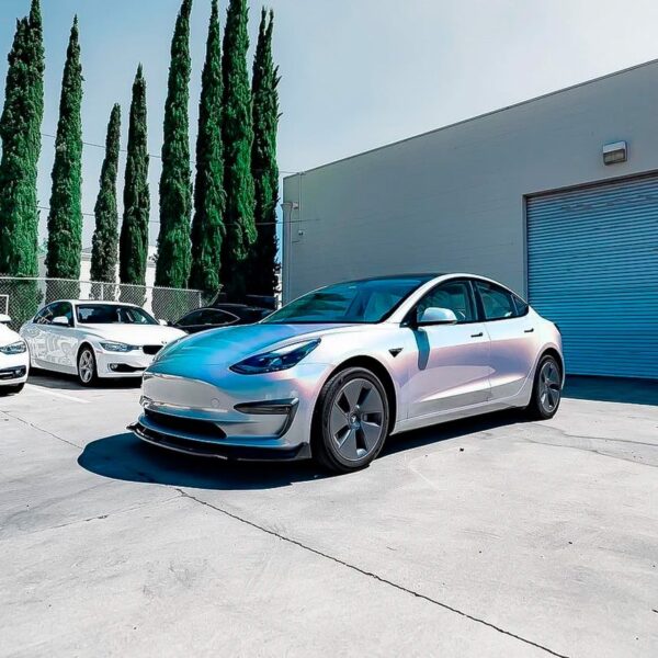 White Fireworks Vinyl Wrap
