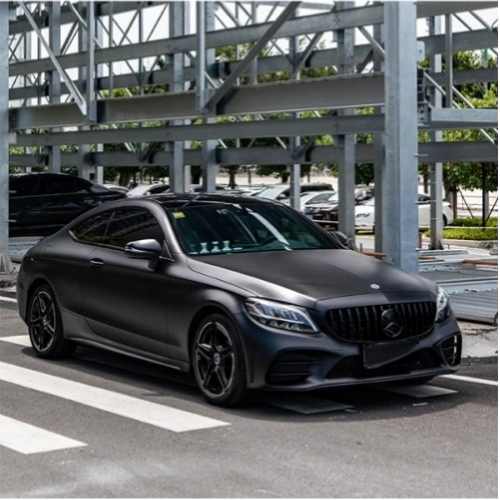 Matte Ultra Black Car Wrap
