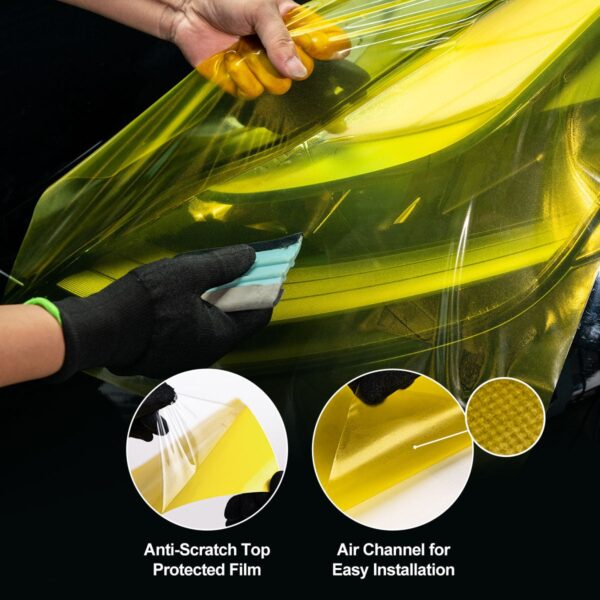 Golden Yellow Headlight Tint-003