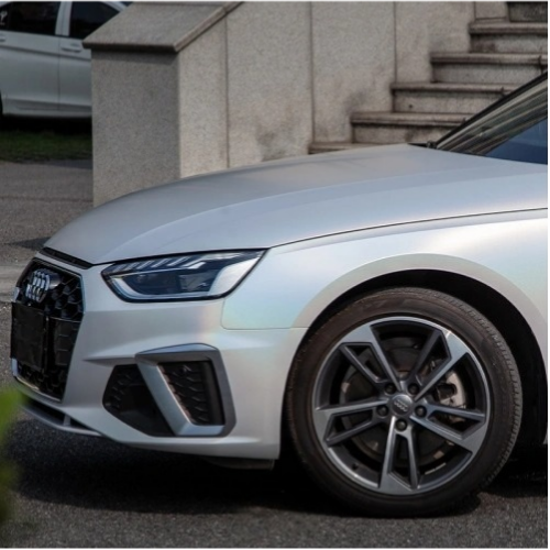 Satin Laser White Car Wrap