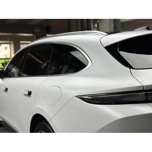 Satin Piano White Car Wrap