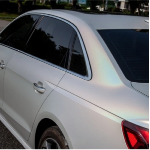 Satin Laser White Car Wrap - 图片 4