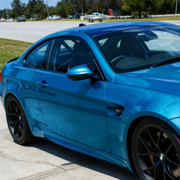 Chrome Mirror Blue Vinyl wrap