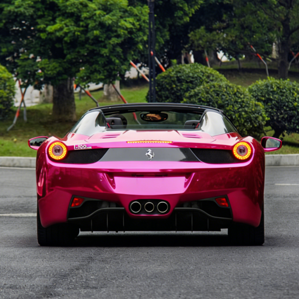 Chrome Mirror Rose Vinyl wrap