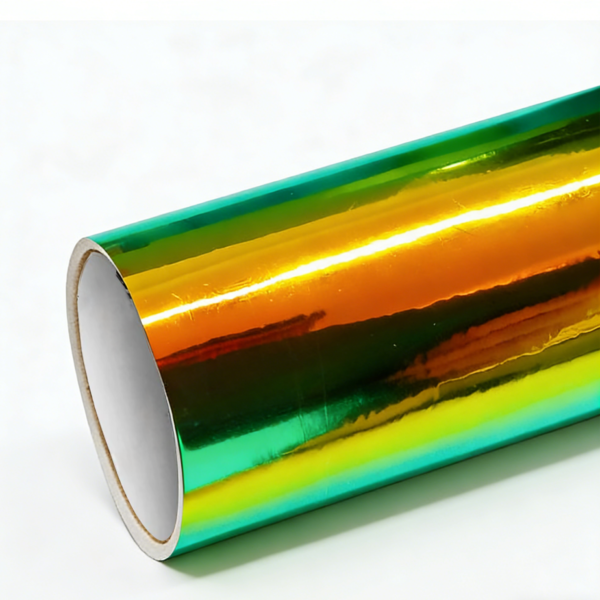 Holographic Chrome Rainbow Ammolite Green Vinyl