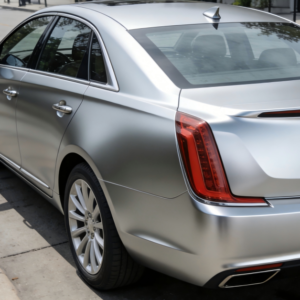 Matte Metal Silver Car Wrap - 图片 4