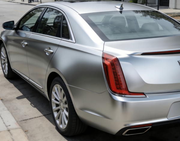 Matte Metal Silver Car Wrap