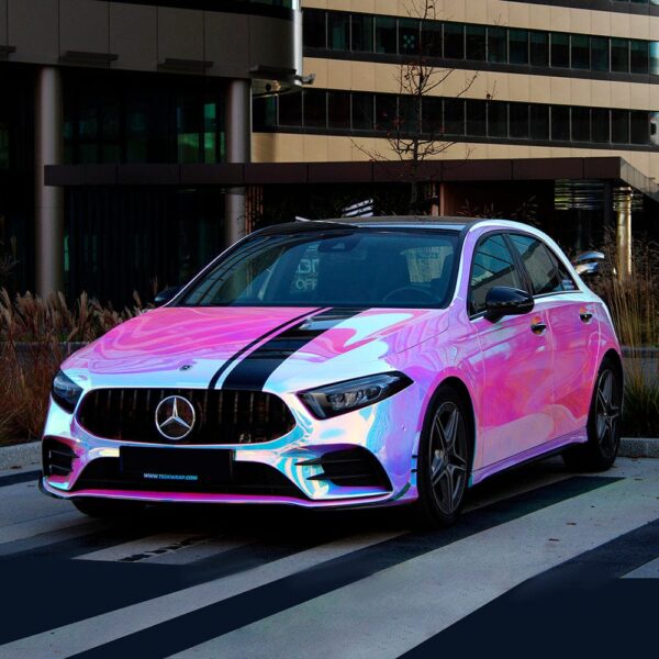 Purple Blue Chrome Wrap