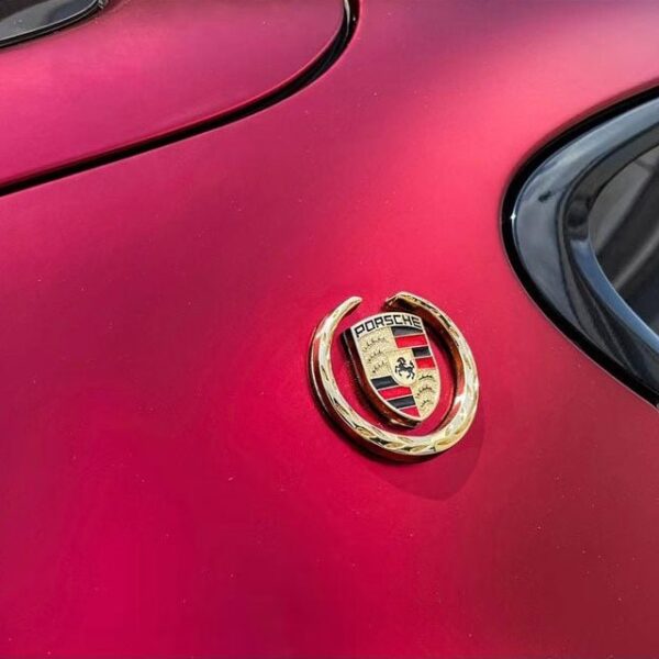 Super Chrome Metallic Romani Red Vinyl wrap