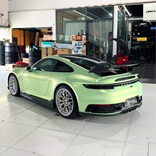 Glossy Golden Green Car Wrap