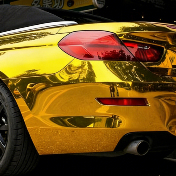 Chrome Mirror Gold Vinyl wrap