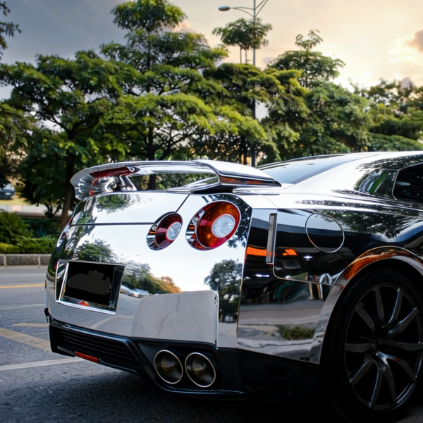 Mirror Silver Vinyl Chrome Wrap