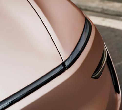 Matte Metallic Rose Gold Car Wrap