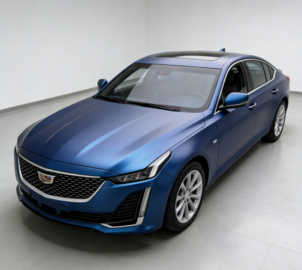 Satin Nice Blue Car Wrap