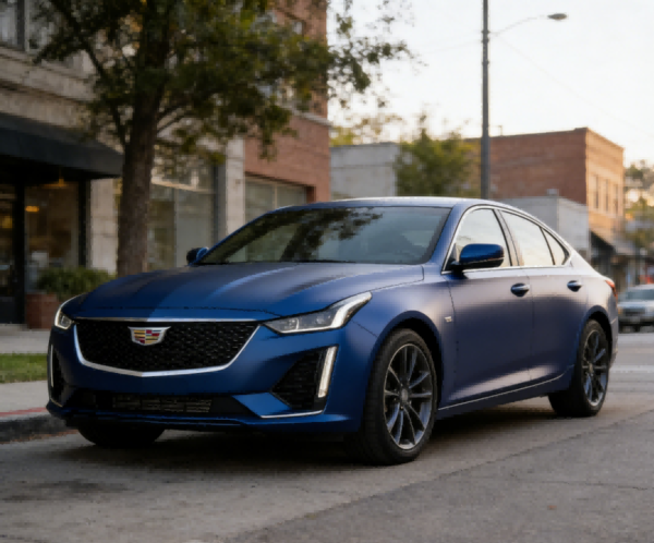 Satin Nice Blue Car Wrap