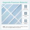 10 Pieces Peel and Stick Tiles 3D Vinyl Tiles Stickers Self Adhesive Backplash Kitchen Bathroom Indoor Wall Decor Metro Tiles (20 x 20 cm Glossy Blue)