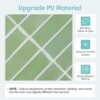 10 Pieces Peel and Stick Tiles 3D Vinyl Tiles Stickers Self Adhesive Backplash Kitchen Bathroom Indoor Wall Decor & Metro Tiles (20 x 20 cm, Glossy Sage Green)