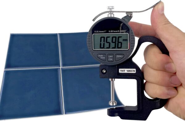 Blue Mosaic Effect Thick Vinyl Tile Sticker 10 Pcs x 20 Cm Peel and Stick Self Adhesive Splashback Waterproof Tile Kitchen Bathroom Wall Sticker