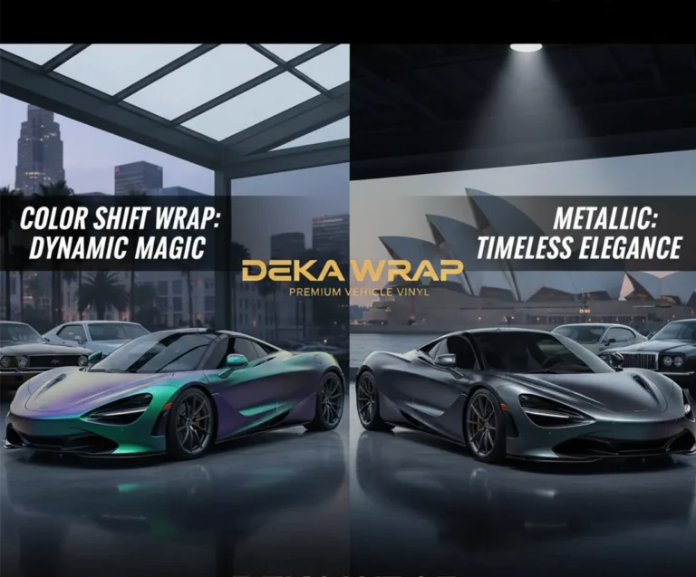 Color Shift Wrap vs Metallic Wrap