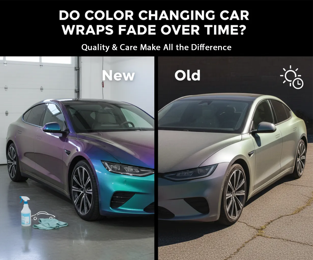 Do Color Changing Car Wraps Fade Over Time