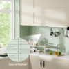 Self Adhesive Light Green Peel and Stick Backsplash Tiles for Kitchen Bath
