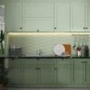 Self Adhesive Light Green Peel and Stick Backsplash Tiles for Kitchen Bath