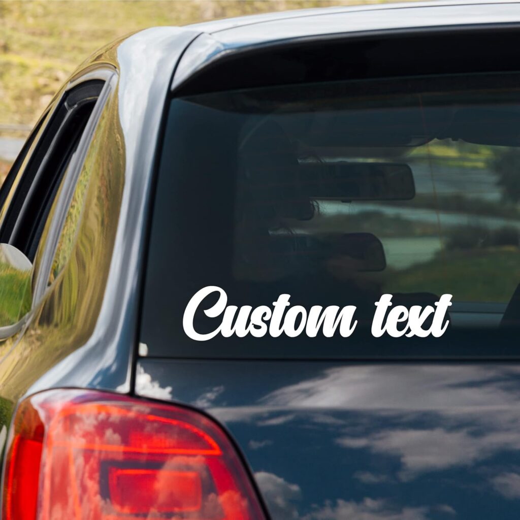 Design Your Own Custom Vinyl Lettering Decal Sticker-001