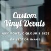 Custom Vinyl Lettering