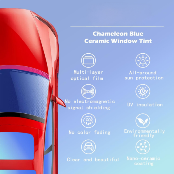 Blue Chameleon Automotive Windshield Tint -004