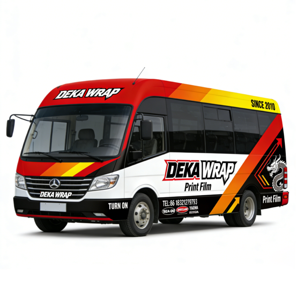 13 Seater Mini Bus wrap