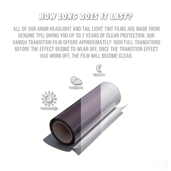 Headlight Tint - TPU Tinted Film for Headlights and Taillights PPF _ dekawrap