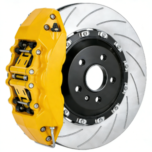 Yellow Brake Caliper Wrap
