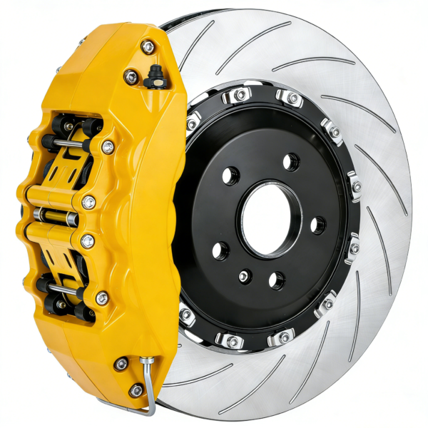 Yellow Brake Caliper Wrap