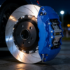 Blue Brake Caliper Wrap