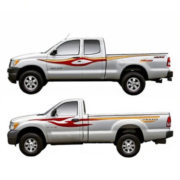 Side Pickup Line Custom Car Decal-006
