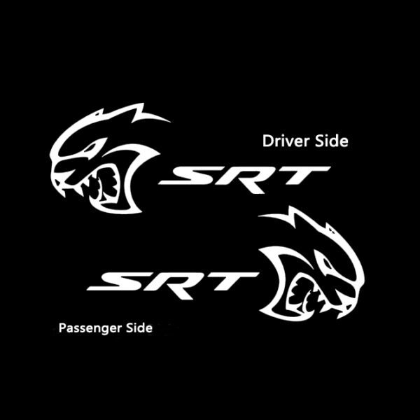 High-Quality SRT Hellcat Body Decals for Dodge Charger & Challenger (Pair)