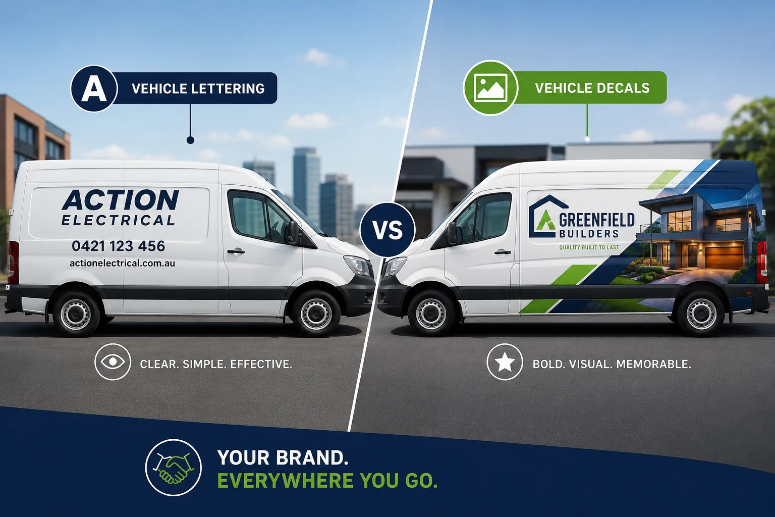 Vehicle Lettering vs Decals