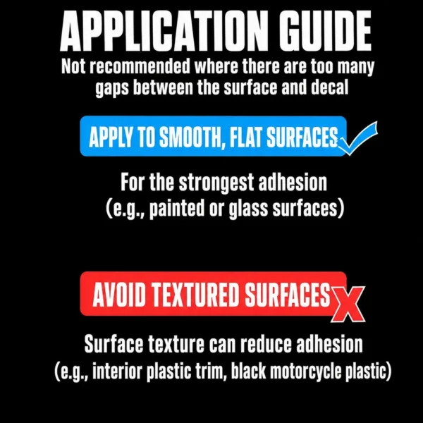 Pink Panther decal applications and car decal care instructions Pink Panther Sunglasses Car Decal