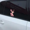 Pink Panther sunglasses decal applied to a car window Pink Panther Sunglasses Car Decal