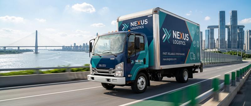 Isuzu N-Series truck wraps-3