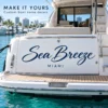 Custom boat lettering colour and finish options