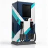 Custom EV charging station wrap on an AC wallbox